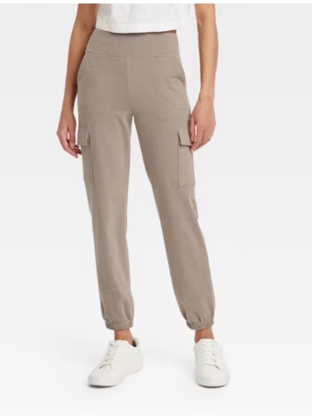 a new day women’s Taupe Cargo Jogger Pants M